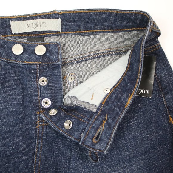NWT Mix It Womens Size 4 Button Fly Slim Straight Jeans - Picture 4 of 7
